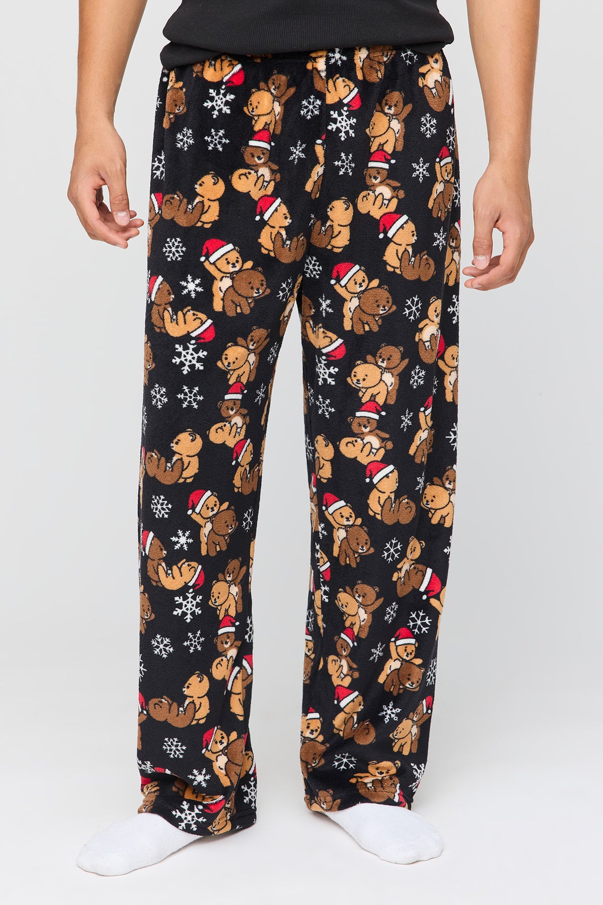 Christmas Plush Pajama Pant - Dark Grey