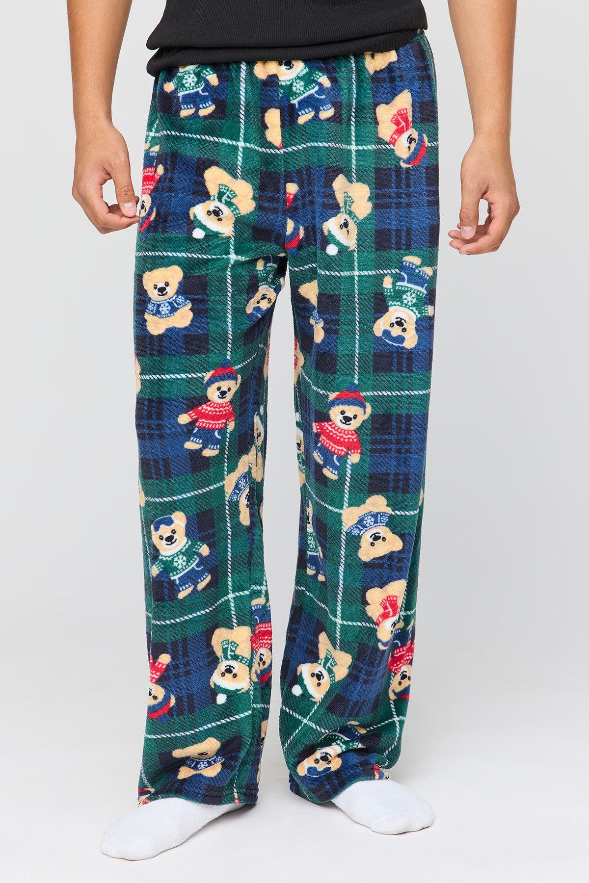Christmas Plush Pajama Pant - Green