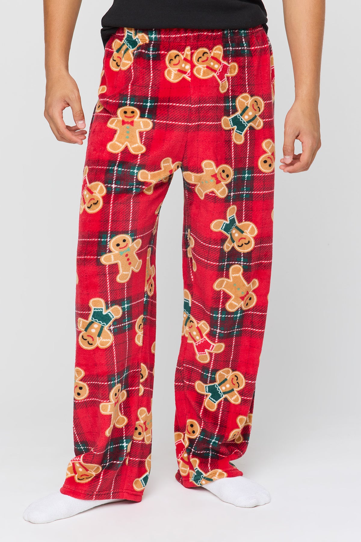 Christmas Plush Pajama Pant - Red
