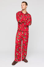 Ensemble-cadeau avec pyjama en molleton polaire à imprimé Rudolph