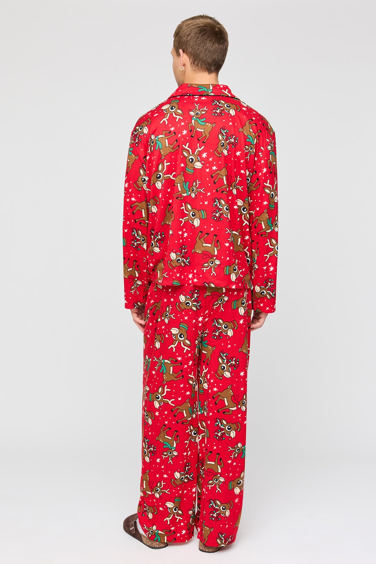 Vue alternative 4. Ensemble-cadeau avec pyjama en molleton polaire à imprimé Rudolph