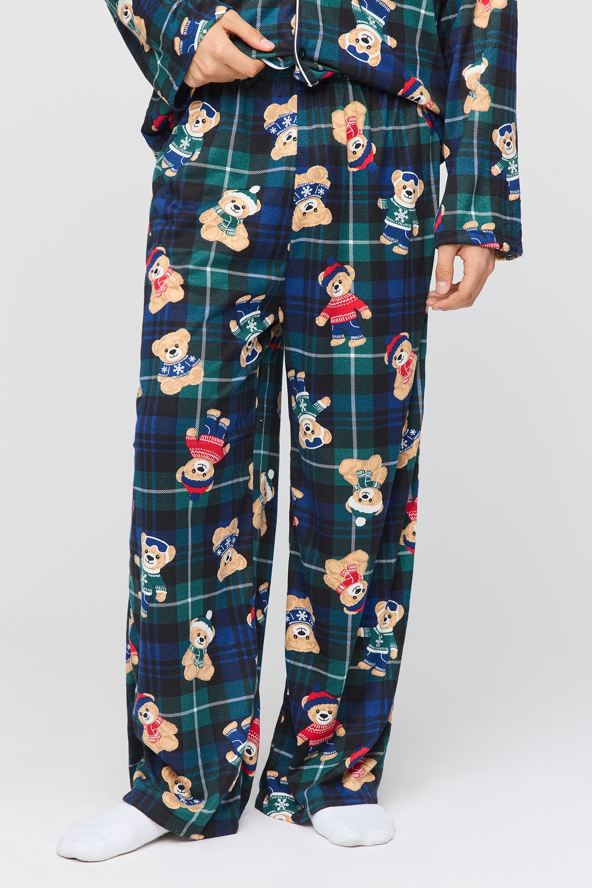 Alt View 3. Rudolph Polar Fleece Pajama Gift Set - Green