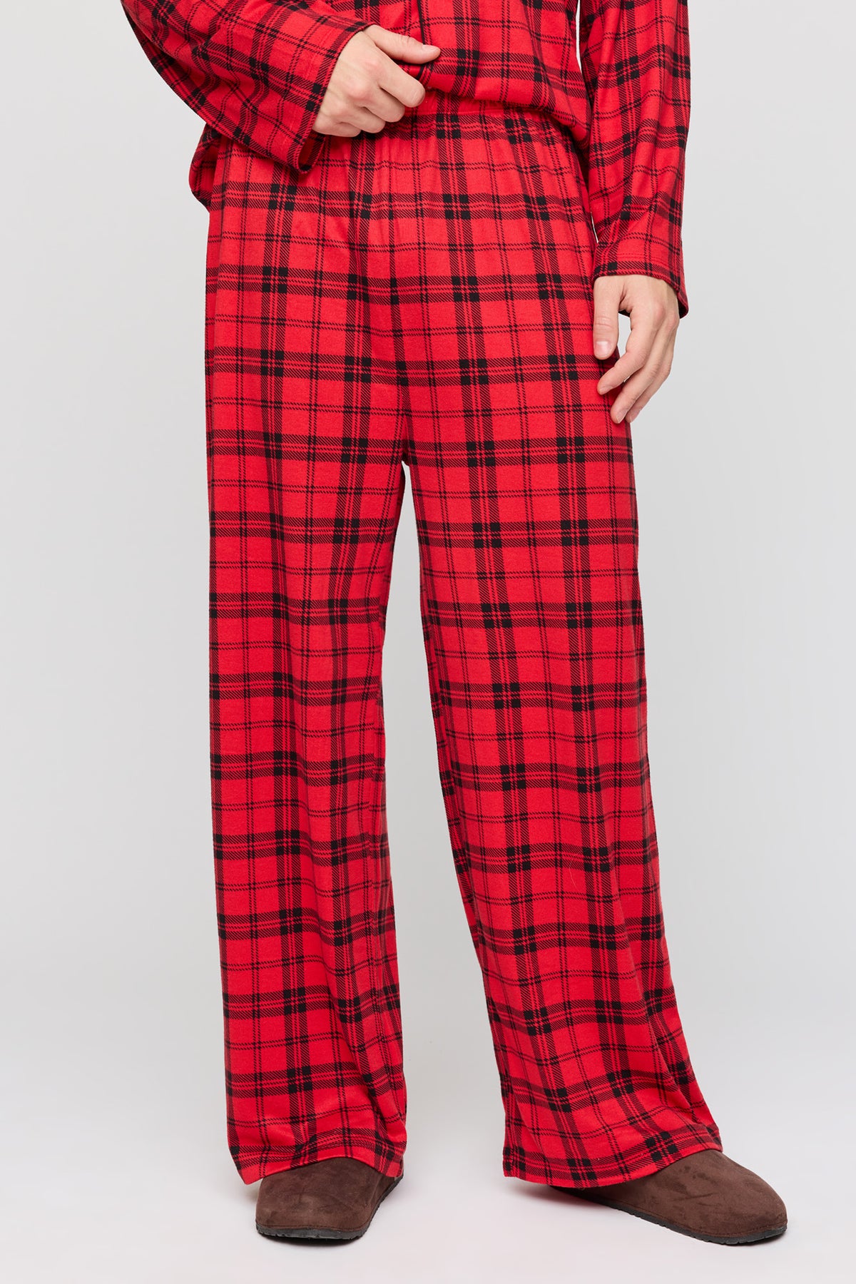 Vue alternative 3. Ensemble-cadeau avec pyjama en molleton polaire à carreaux