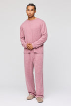 Knit Long Sleeve Top & Pant Pajama Set