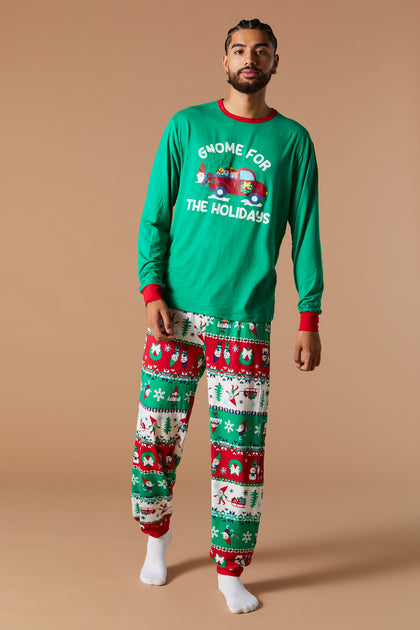 Ensemble pyjama Pyjamas de famille à imprimé Gnome de Noël