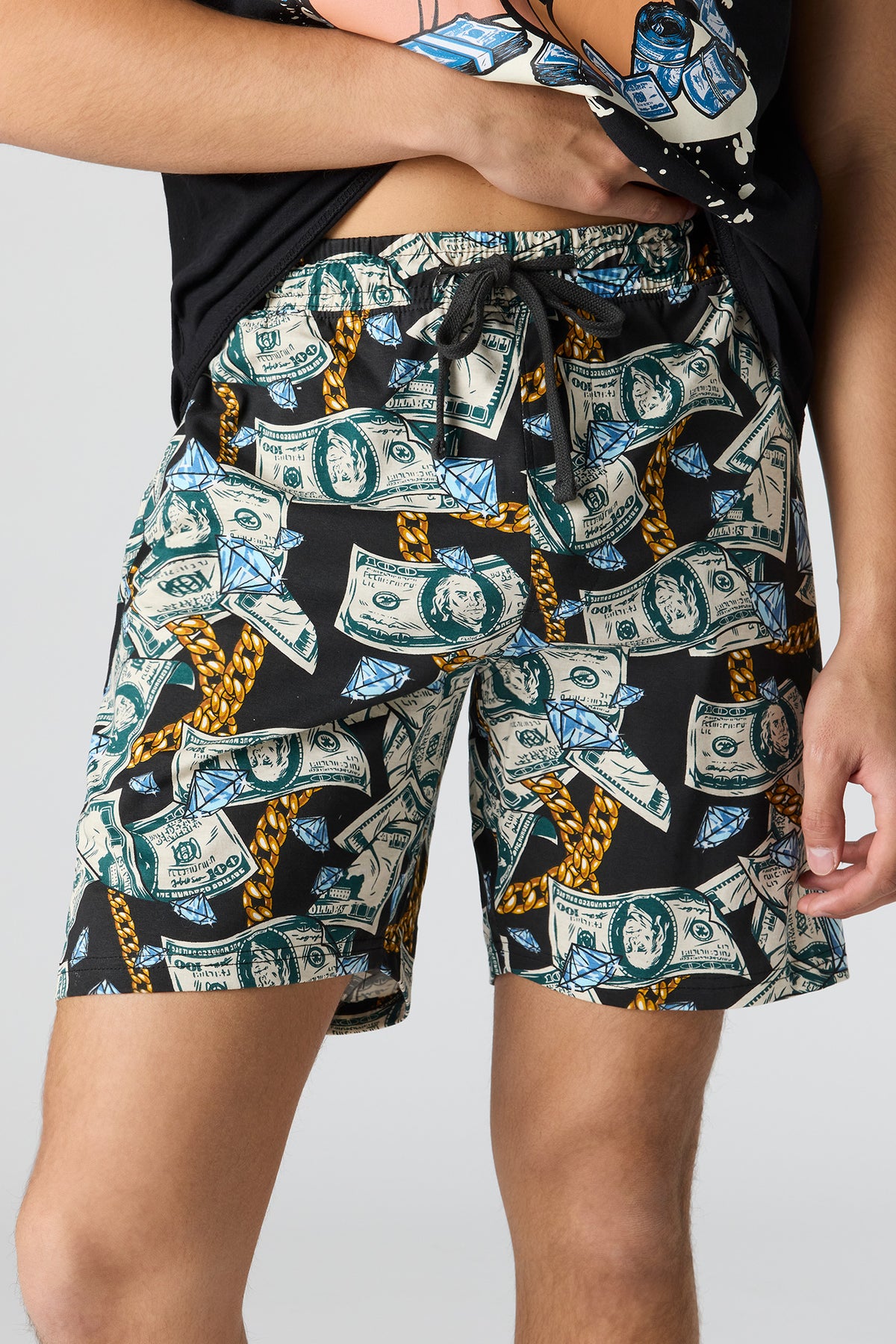 Vue alternative 3. Ensemble pyjama avec t-shirt et short imprimés