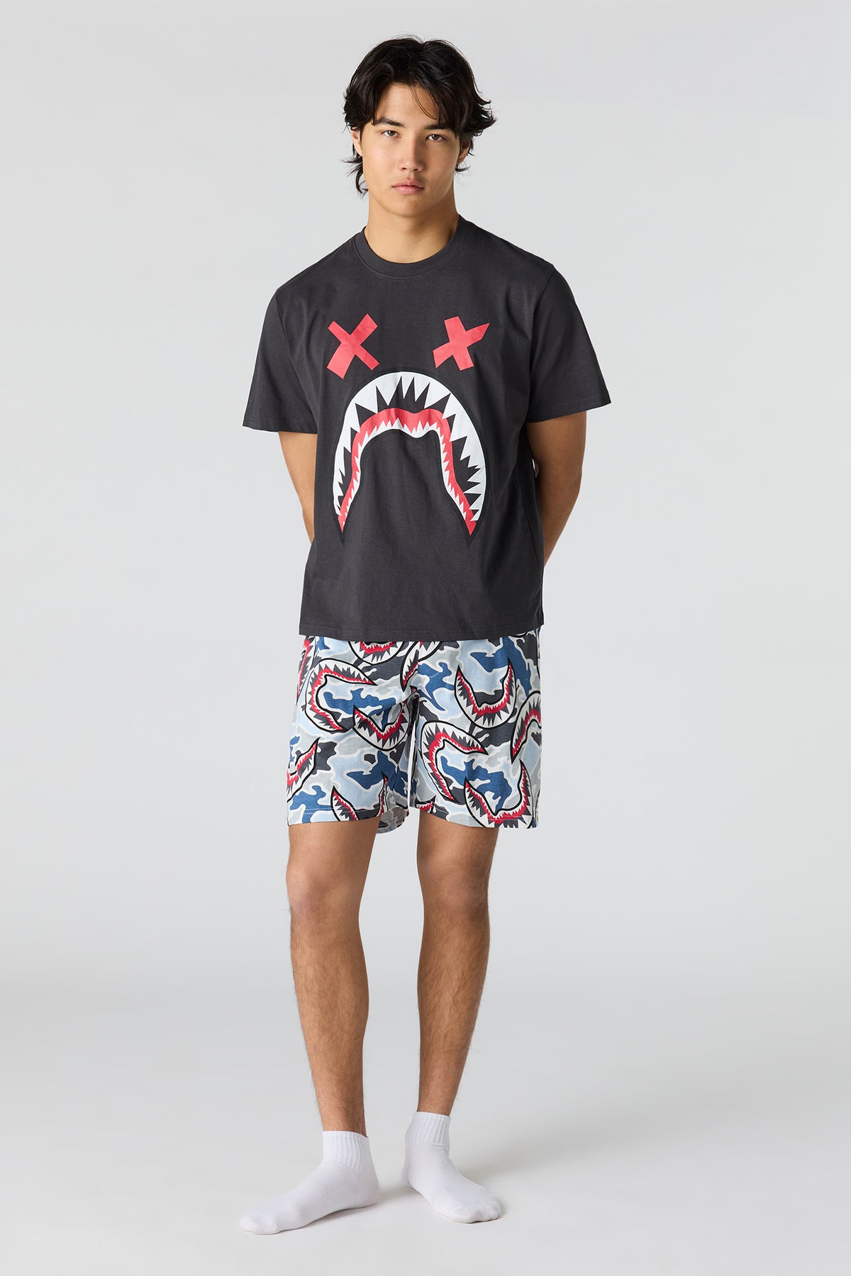 Ensemble pyjama avec t-shirt et short imprimés