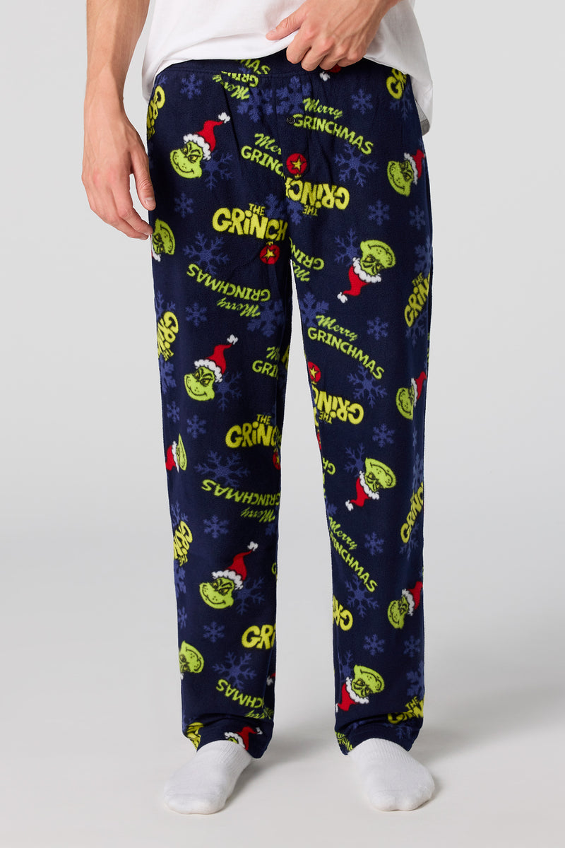 Pantalon de pyjama en peluche à imprimé The Grinch