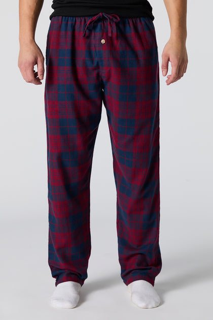 Plaid Flannel Pajama Bottom