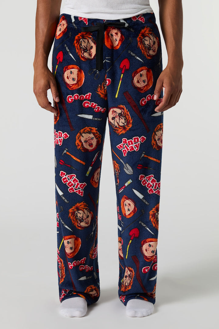 Halloween Printed Plush Pajama Pant