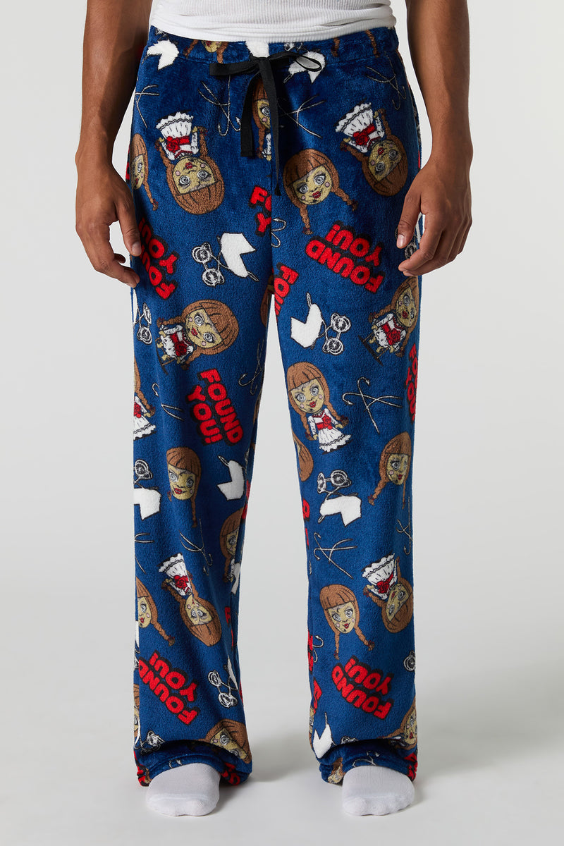 Pantalon de pyjama en peluche à imprimé Halloween