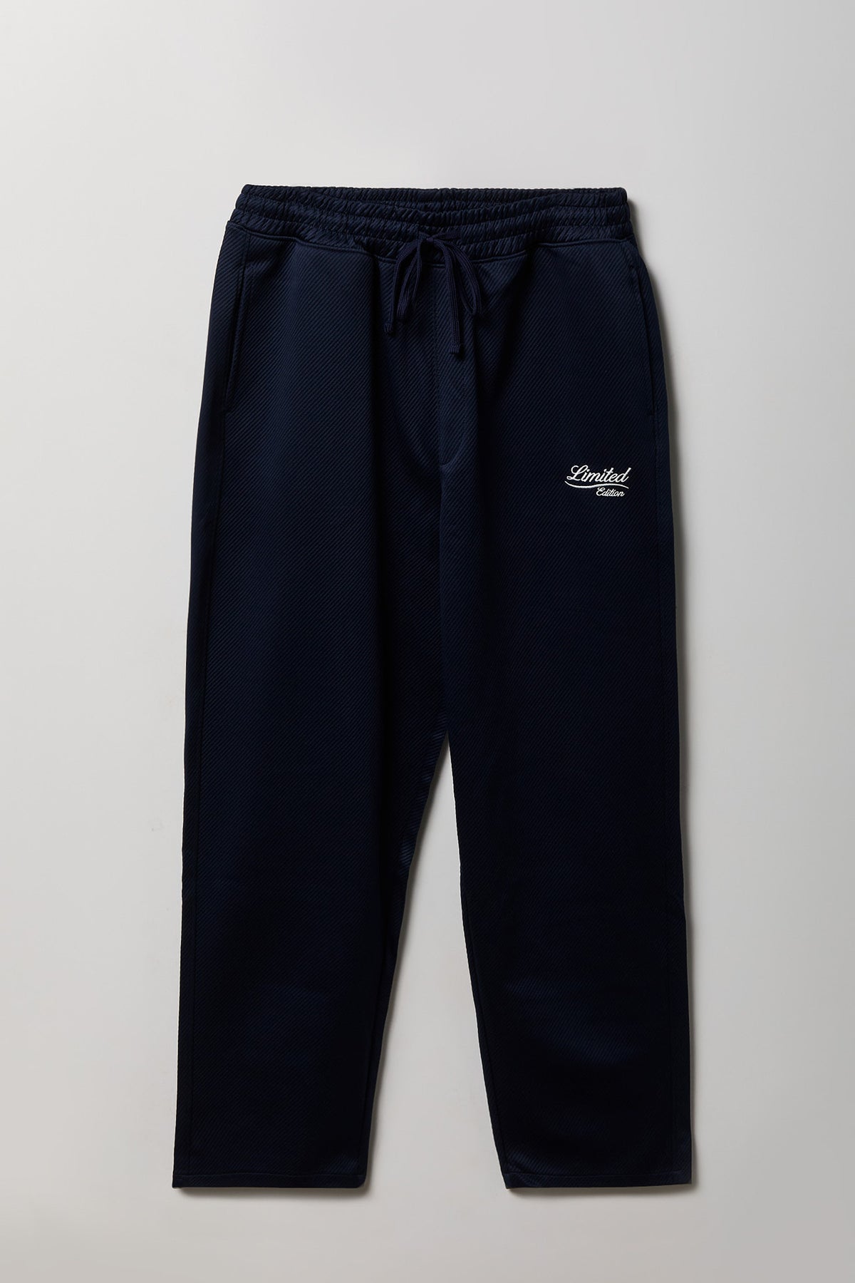 Textured Embroidered Sweatpant - Navy