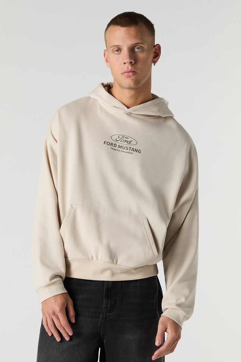 Haut à capuchon en molleton à imprimé Ford Mustang