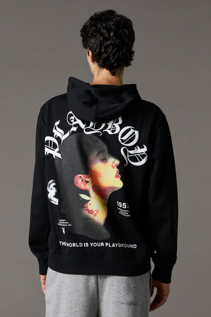 Playboy Puff Print Fleece Hoodie