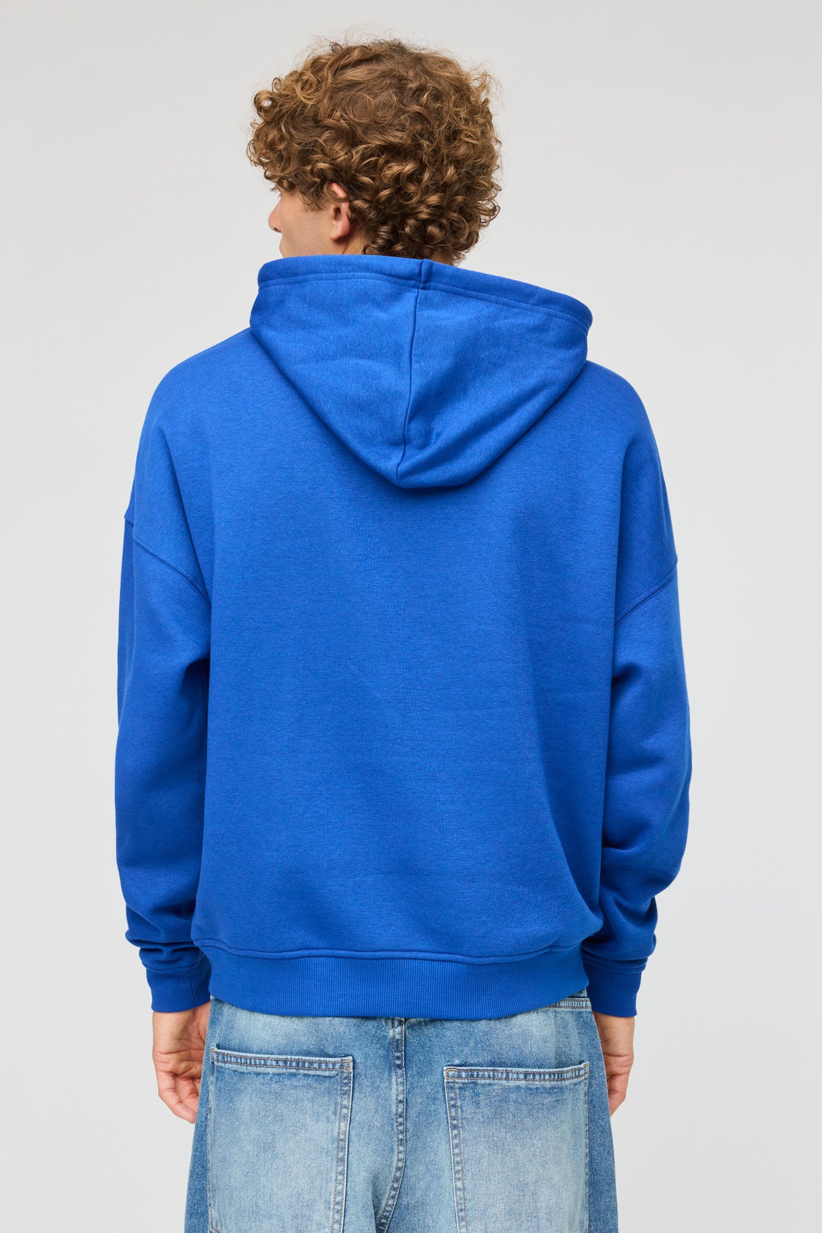 Alt View 2. Buffalo Bills Graphic Boxy Fleece Hoodie - Blue