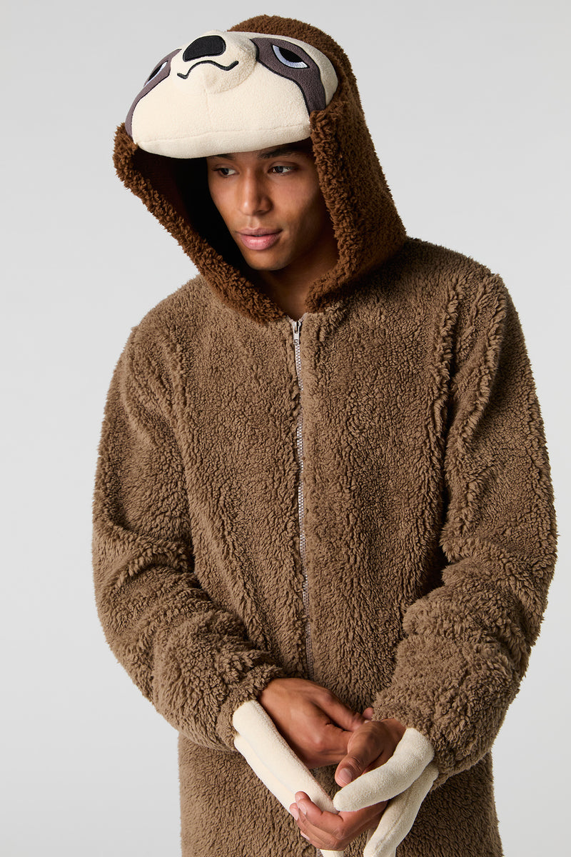 3D Sloth Sherpa Onesie