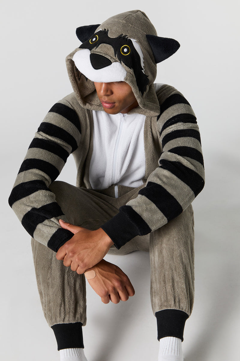 3D Raccoon Plush Onesie