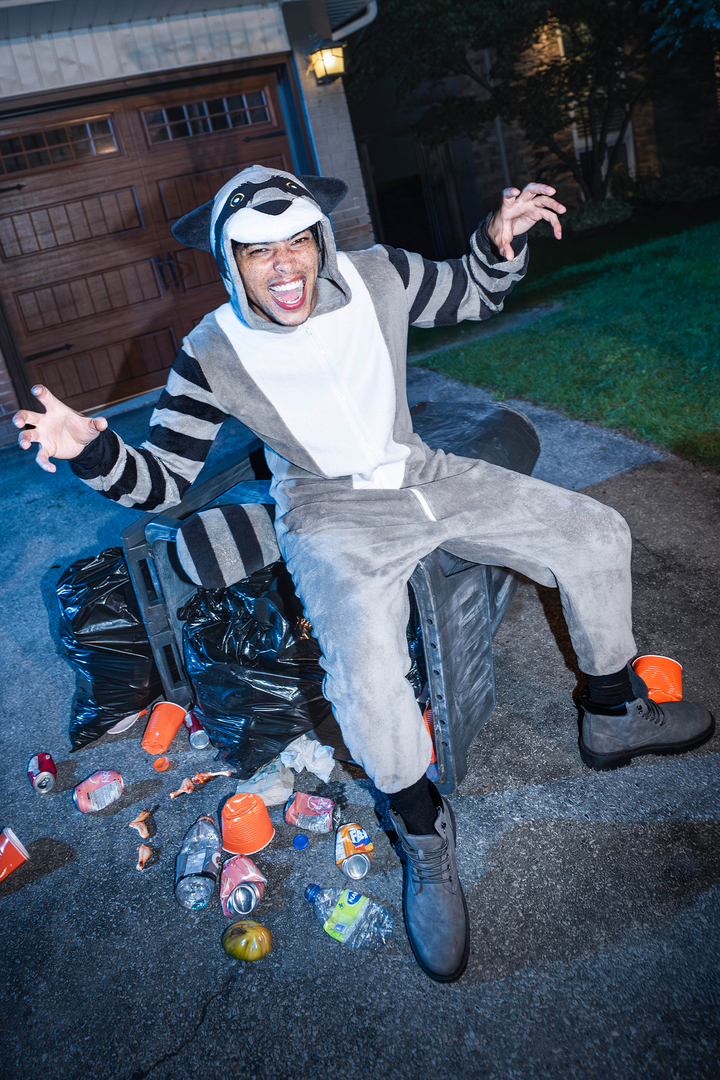 3D Raccoon Plush Onesie
