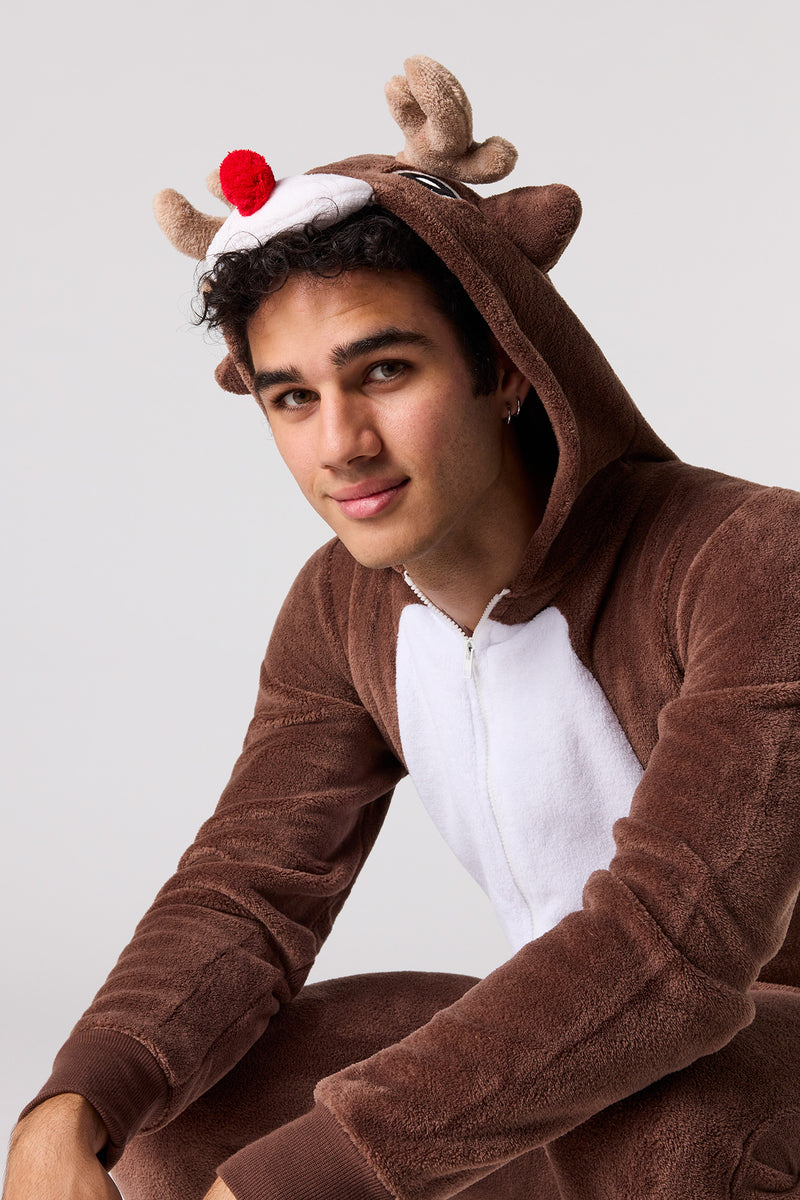 3D Rudolph Plush Onesie