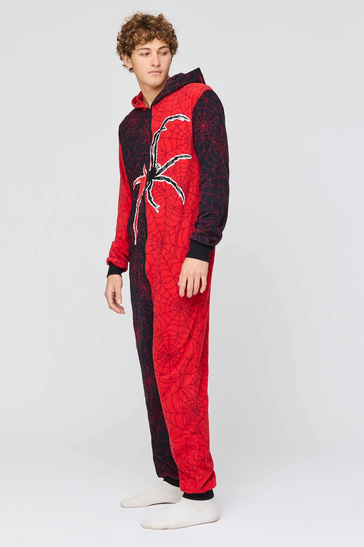 Alt View 2. Spider Onesie - Red