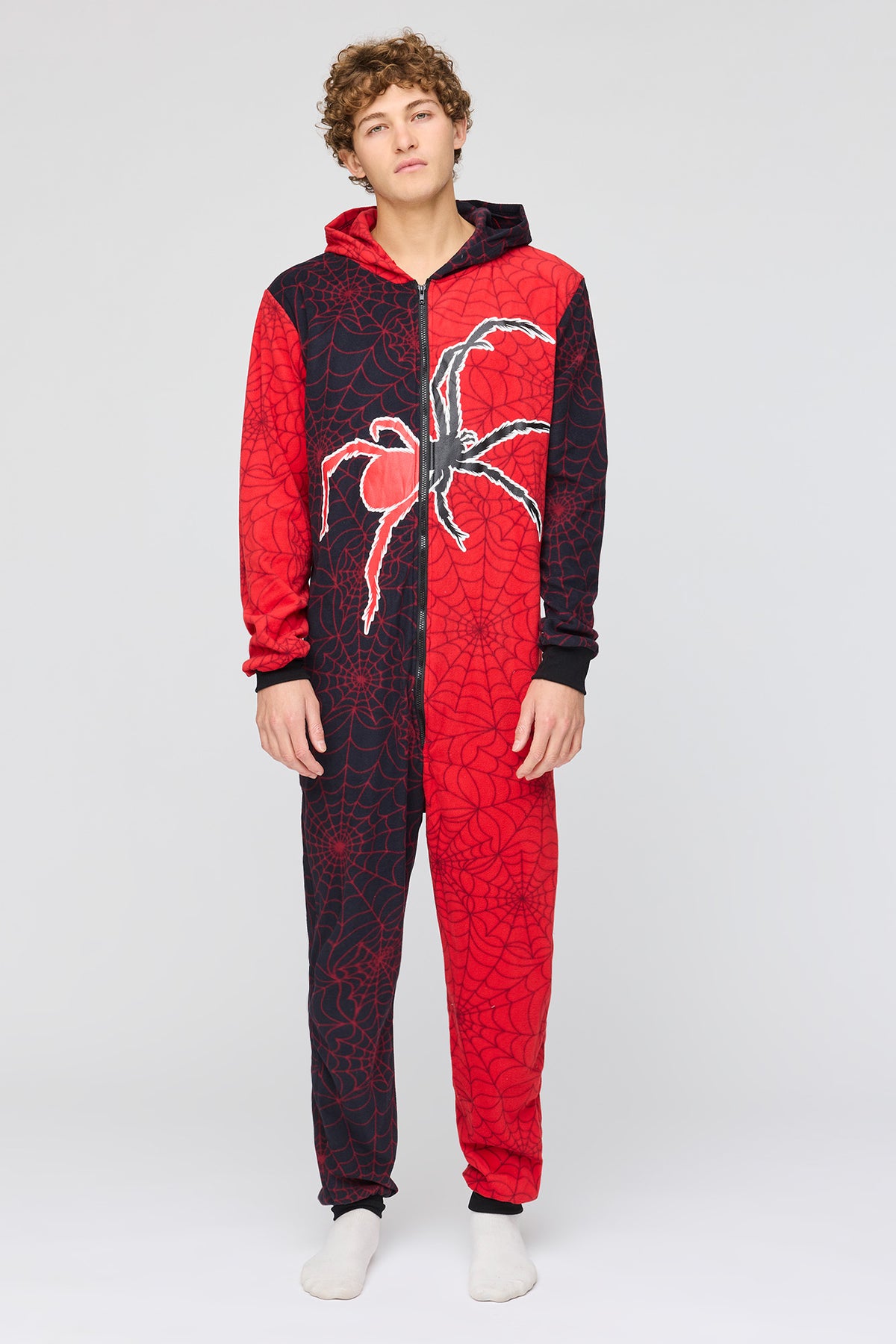 Alt View 3. Spider Onesie - Red
