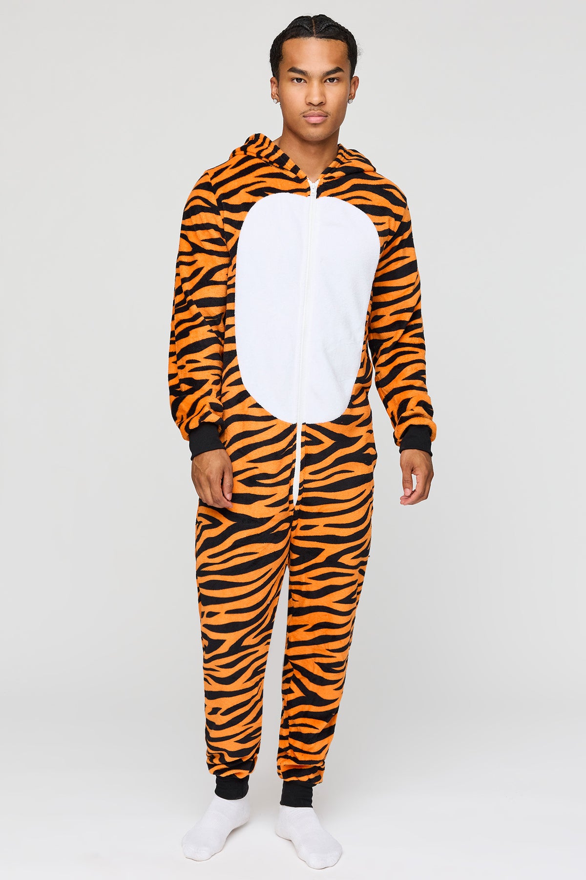 Vue alternative 3. Combinaison en peluche Tigre 3D