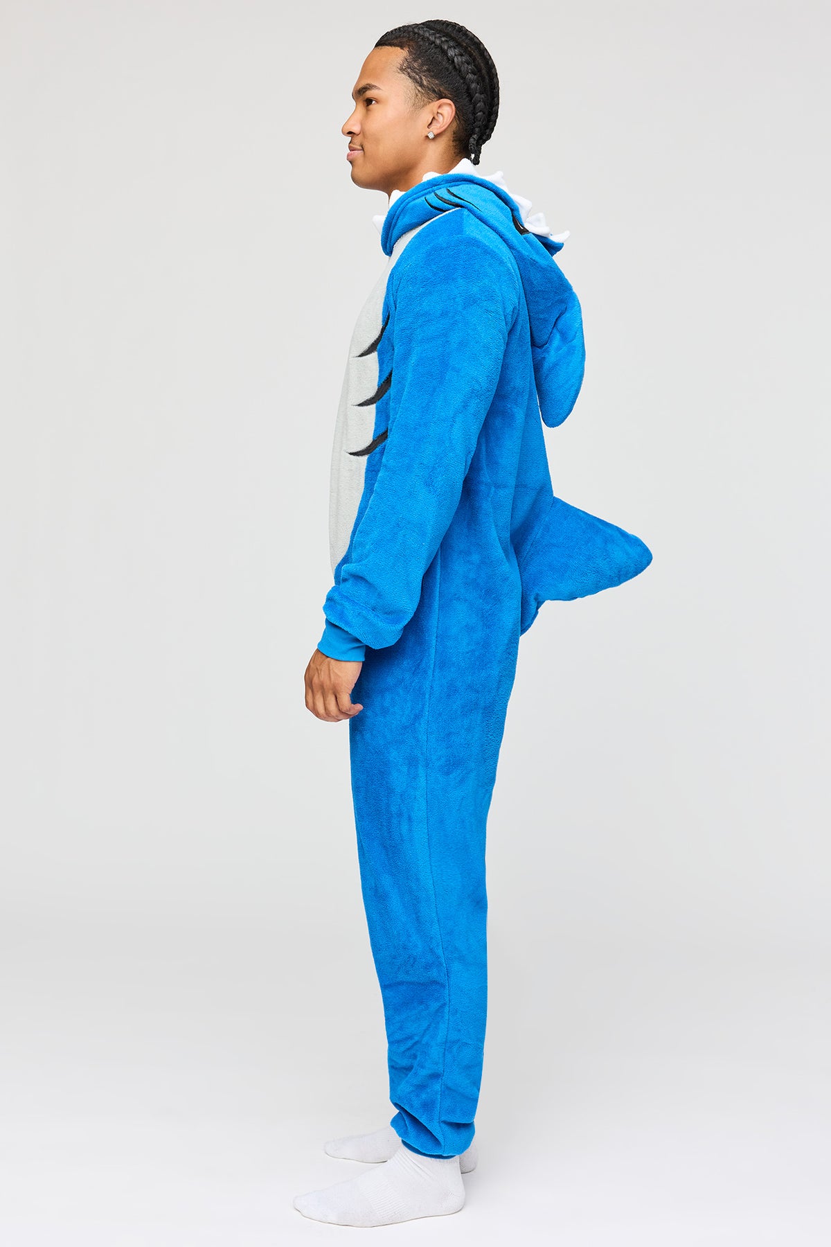 Vue alternative 2. Combinaison en peluche Requin 3D