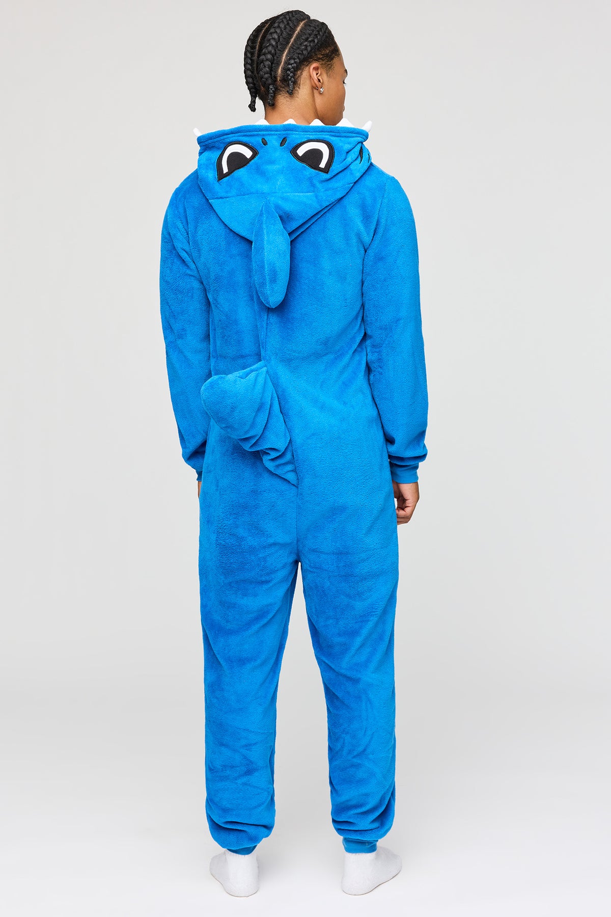 Vue alternative 4. Combinaison en peluche Requin 3D