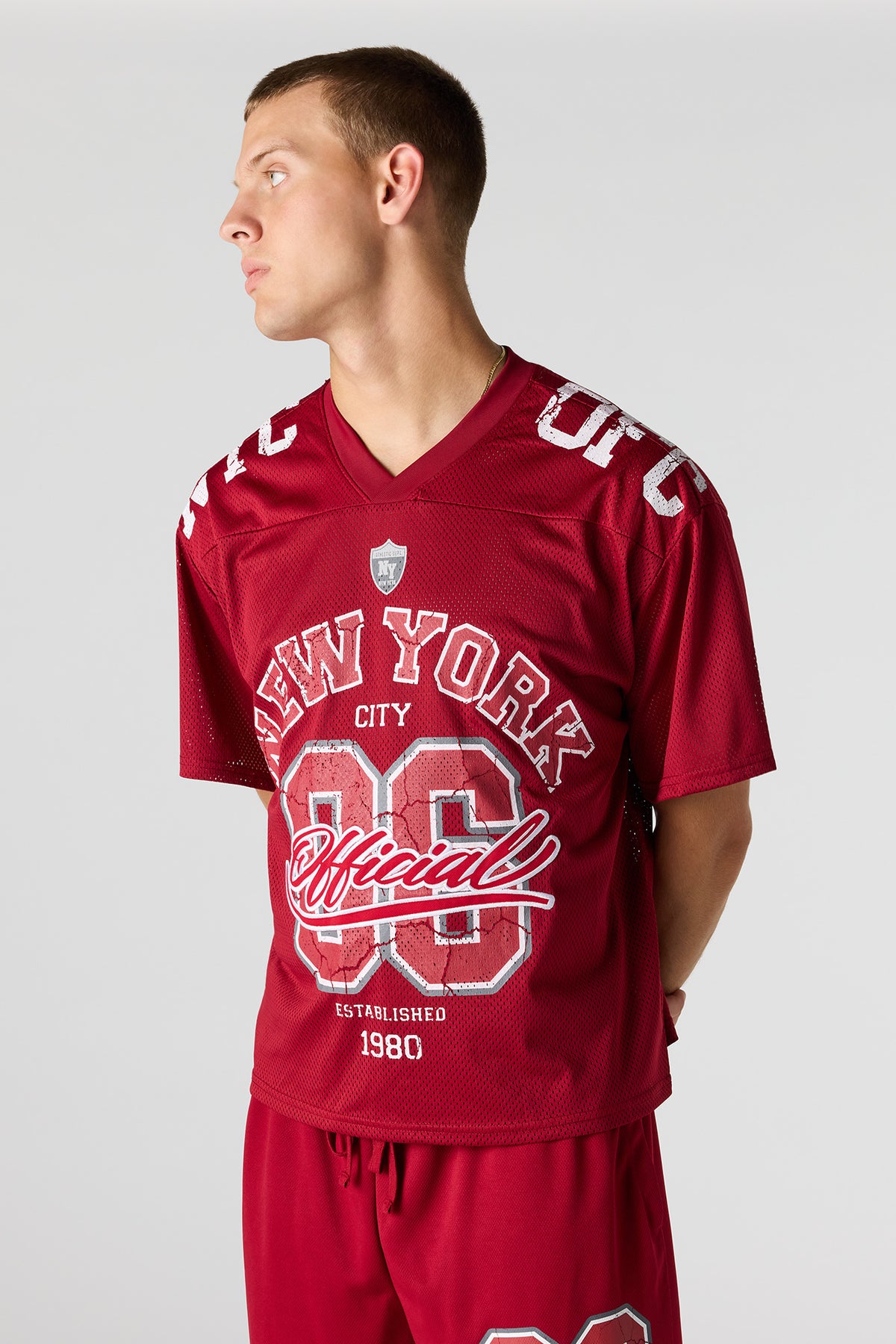 Jersey en filet imprimé