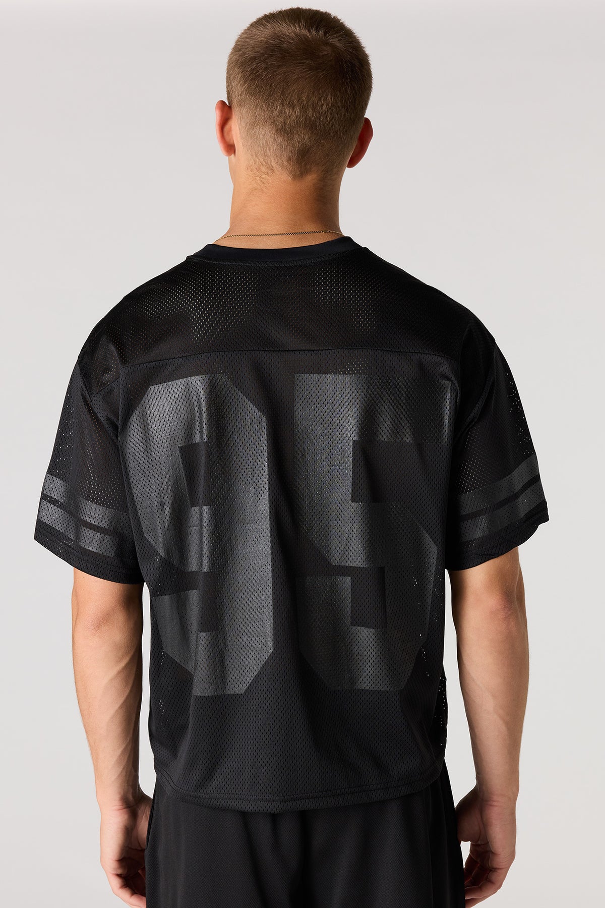 Vue alternative 2. Jersey en filet imprimé