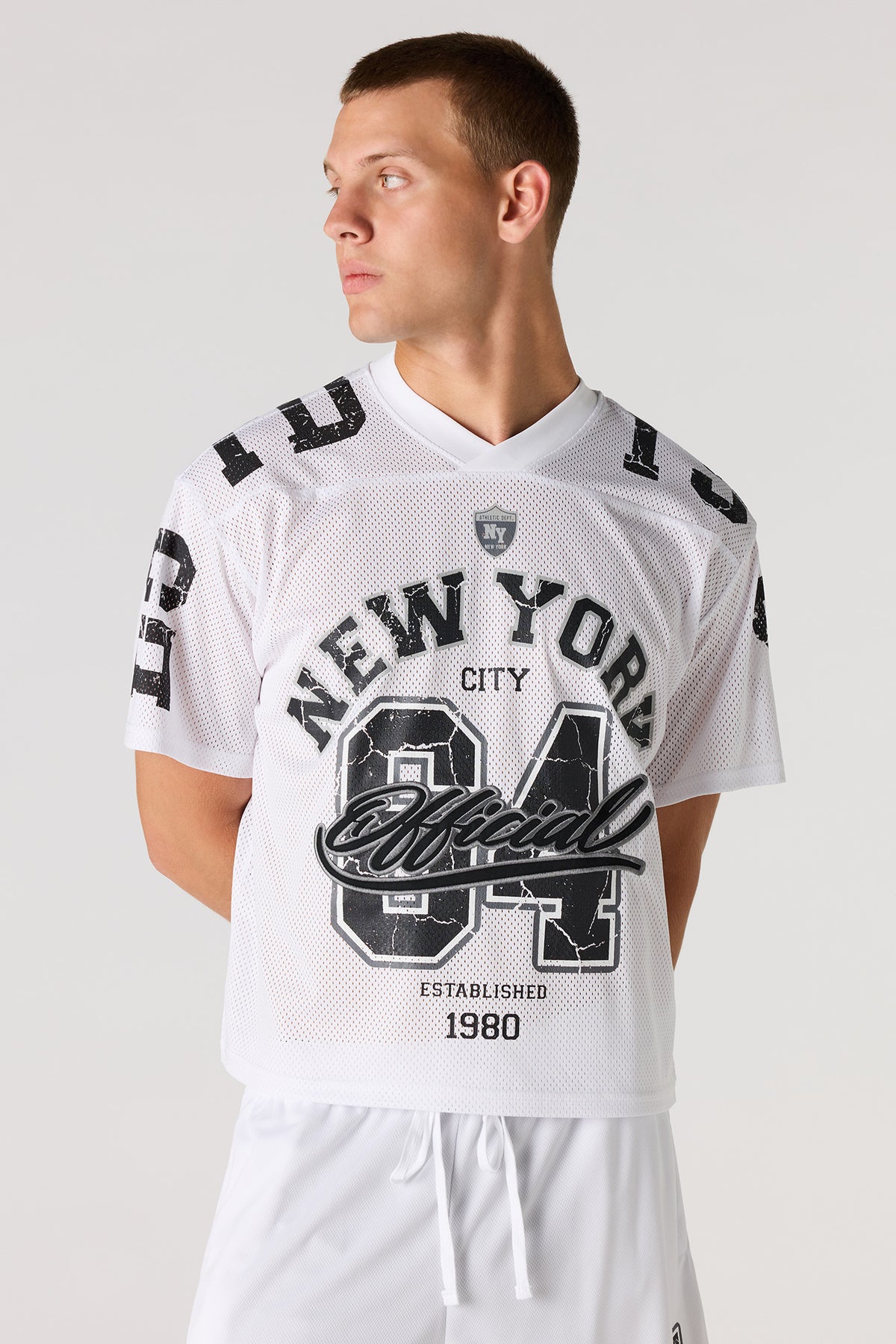 Jersey en filet imprimé