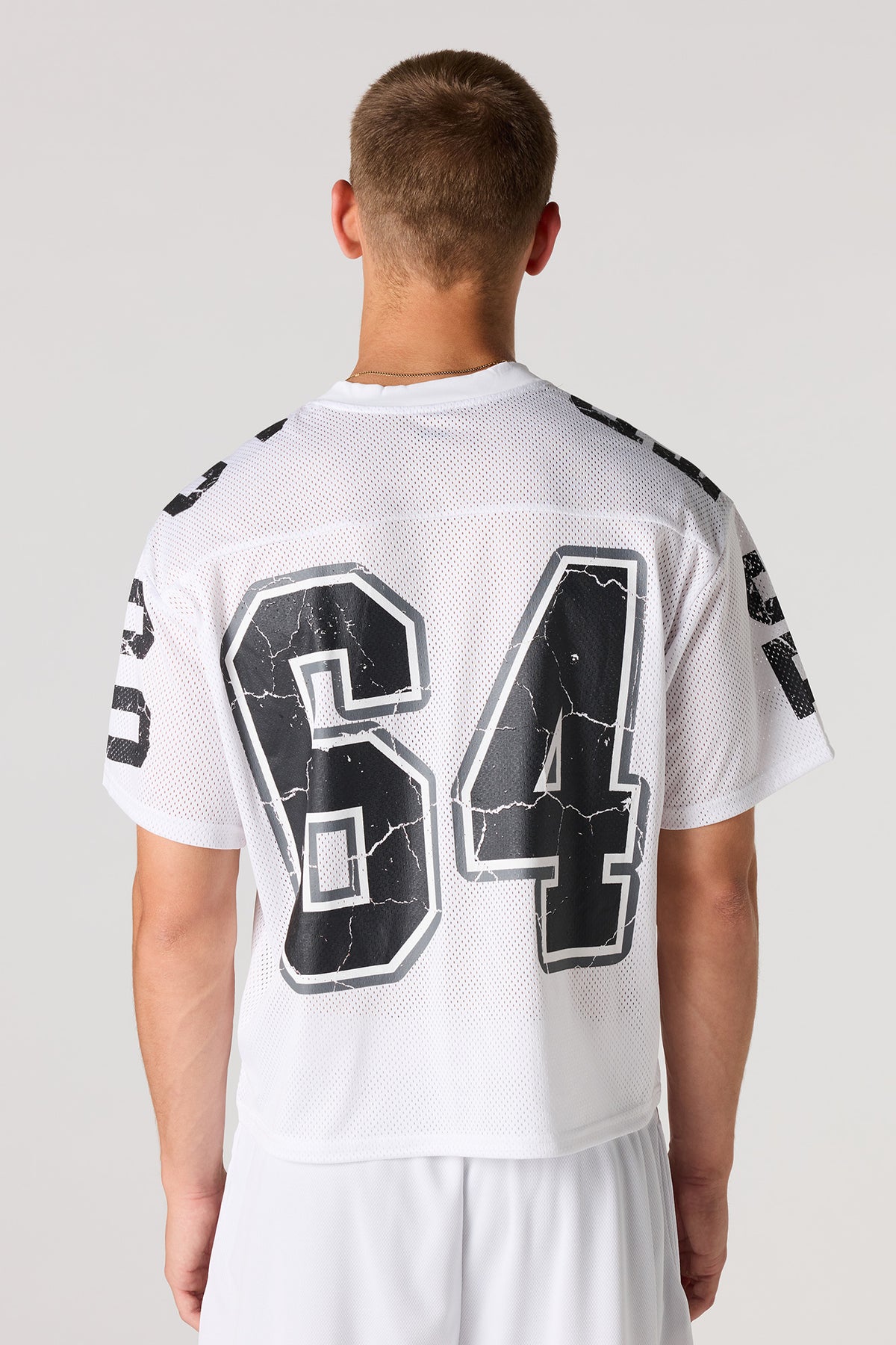 Vue alternative 2. Jersey en filet imprimé