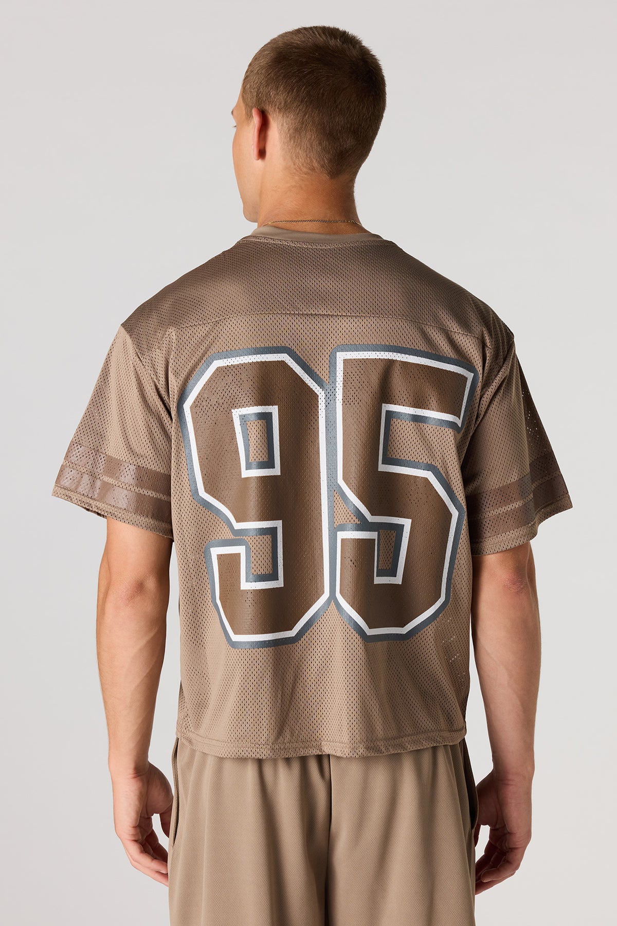 Vue alternative 2. Jersey en filet imprimé