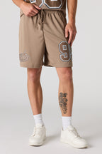 Short en filet imprimé