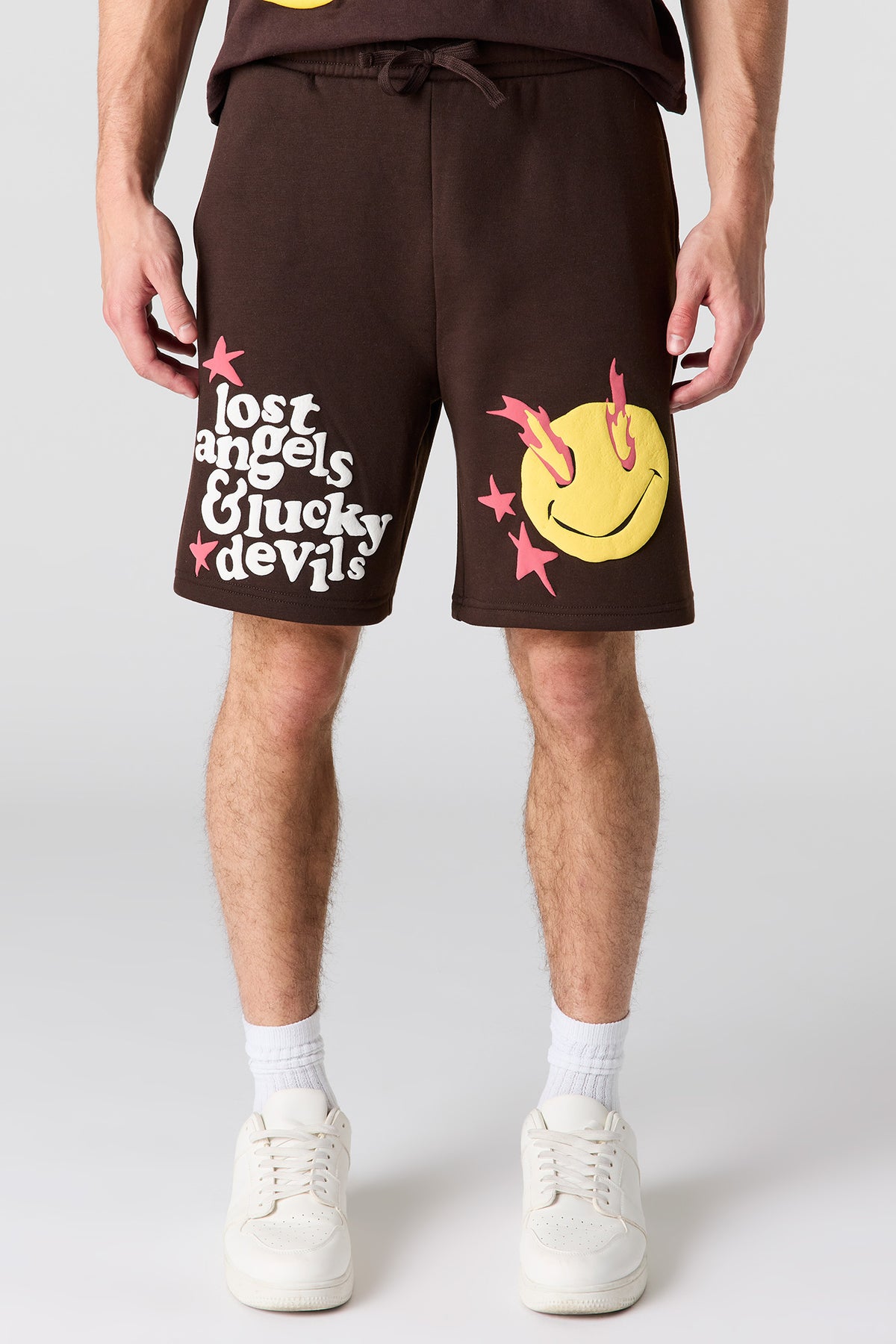 Short en molleton imprimé