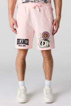 Short en molleton imprimé