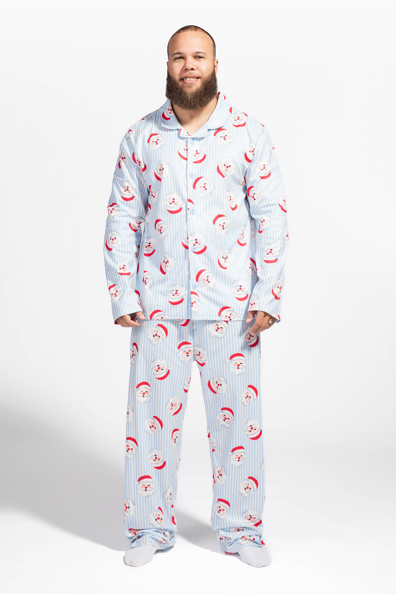 Mens Fammy Jamies Santa Flannel Pajama Set