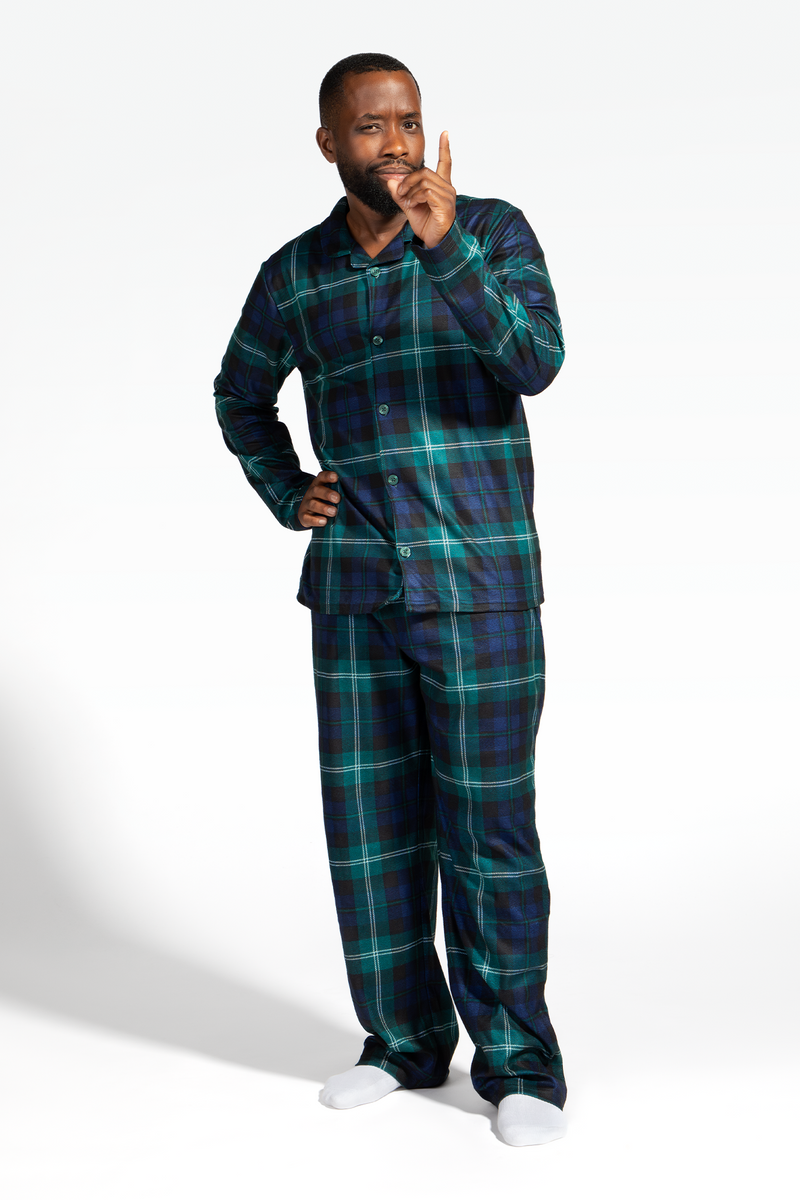 Mens Fammy Jamies Festive Flannel Pajama Set