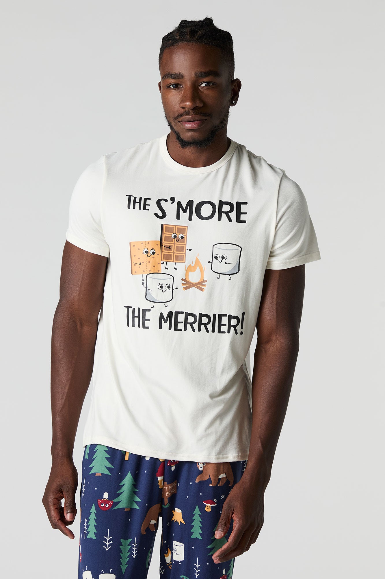 Ensemble Pyjama de famille à imprimé S'mores pour homme