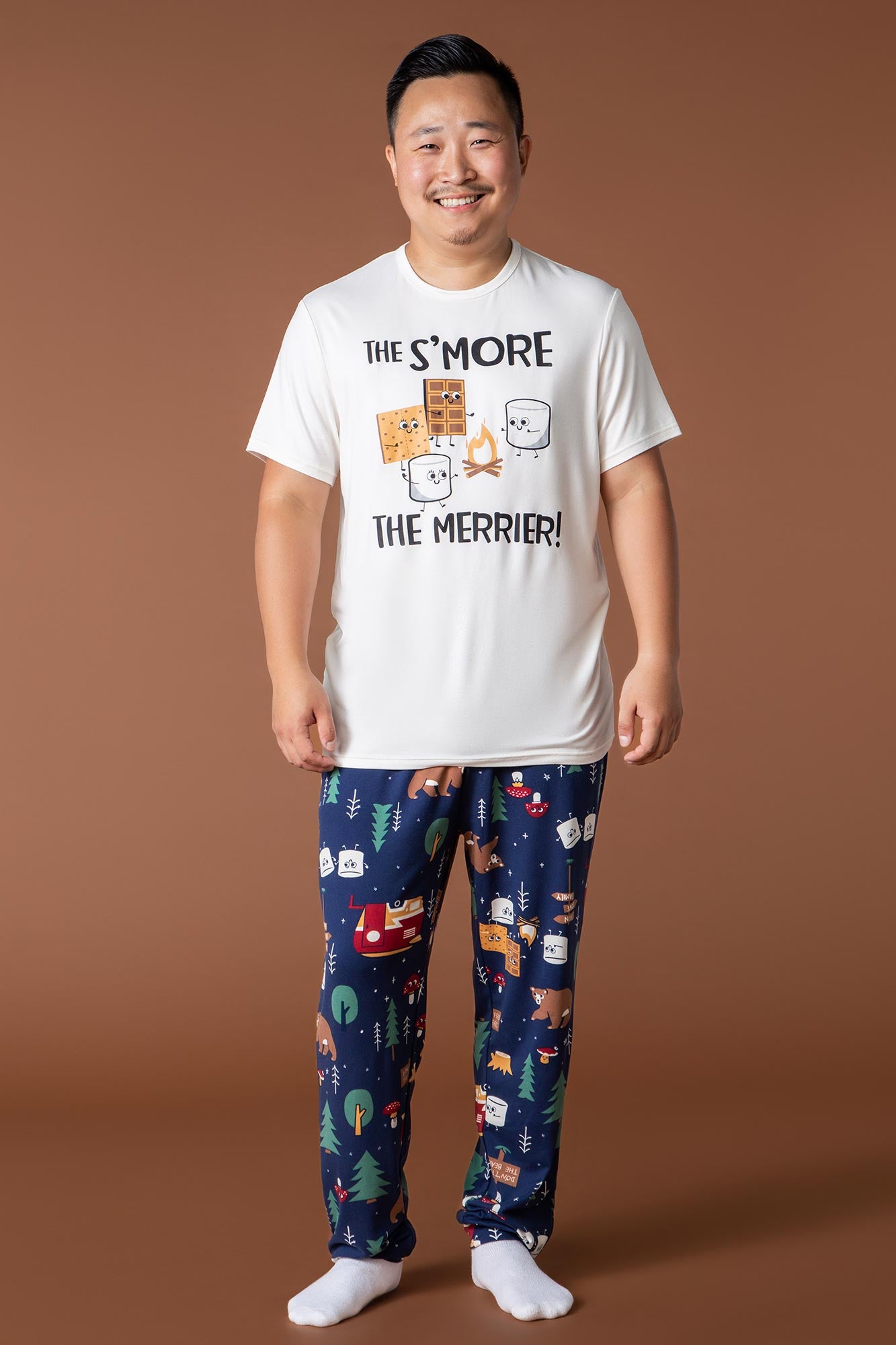 Ensemble Pyjama de famille à imprimé S'mores pour homme