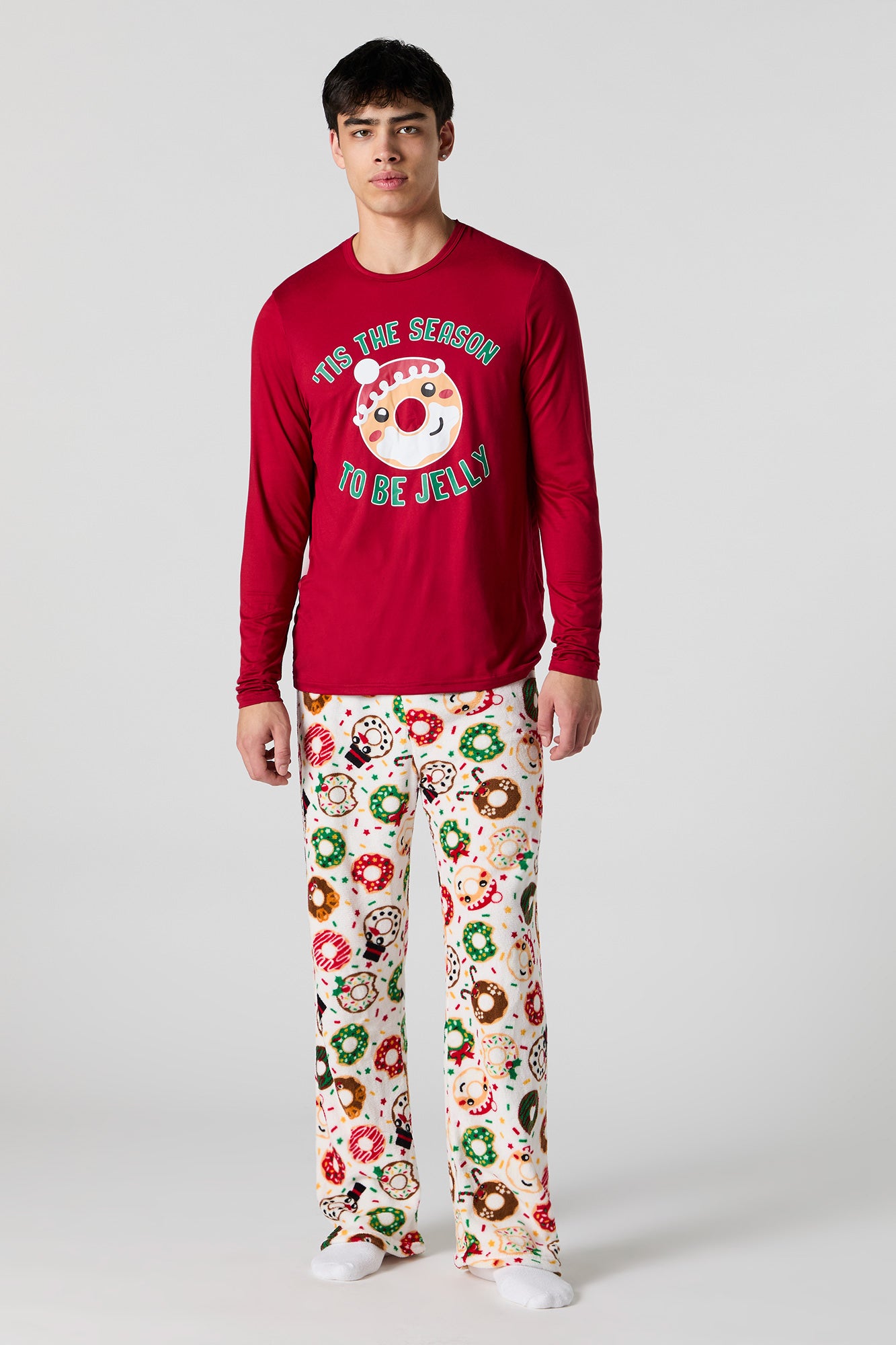 Ensemble pyjama Pyjamas de famille à imprimé Donut Dreams pour homme