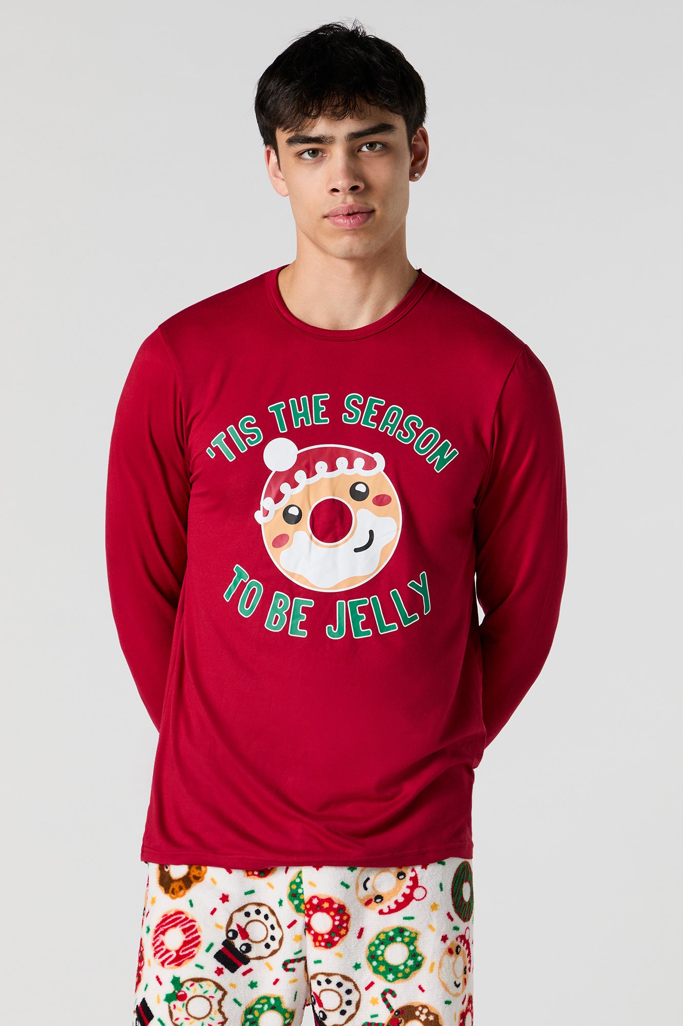 Ensemble pyjama Pyjamas de famille à imprimé Donut Dreams pour homme