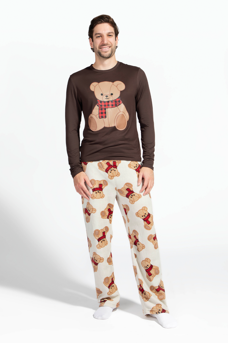 Ensemble Pyjamas de famille à imprimé Comfy Cubs pour hommes