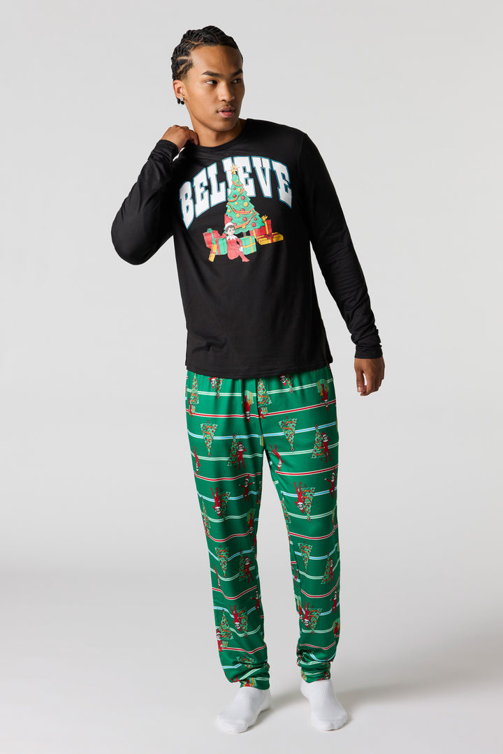 Mens Fammy Jammies Gift Elf on the Shelf Pajama Set