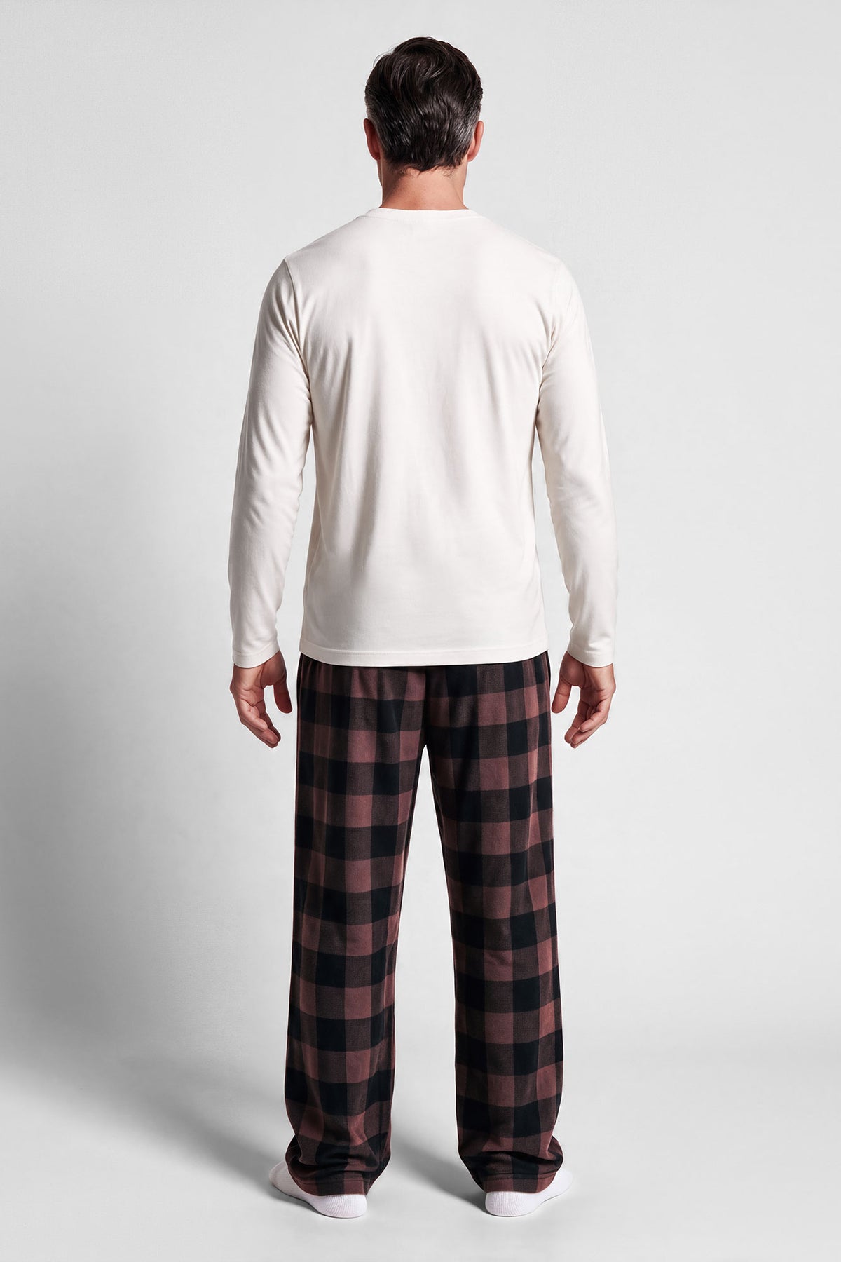 Alt View 2. Mens Dream Team Fammy Jammies Set - Brown