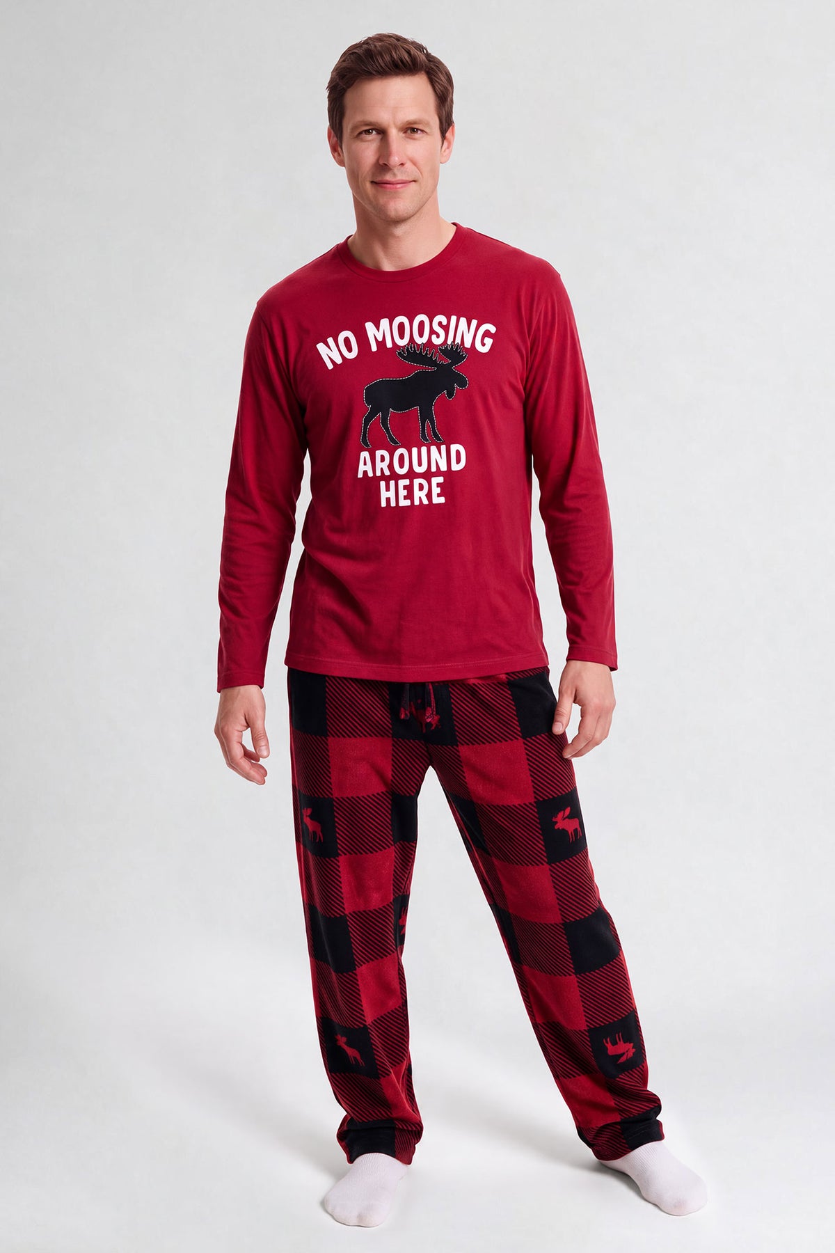 Ensemble pyjama Pyjamas de famille Moosing Around pour homme