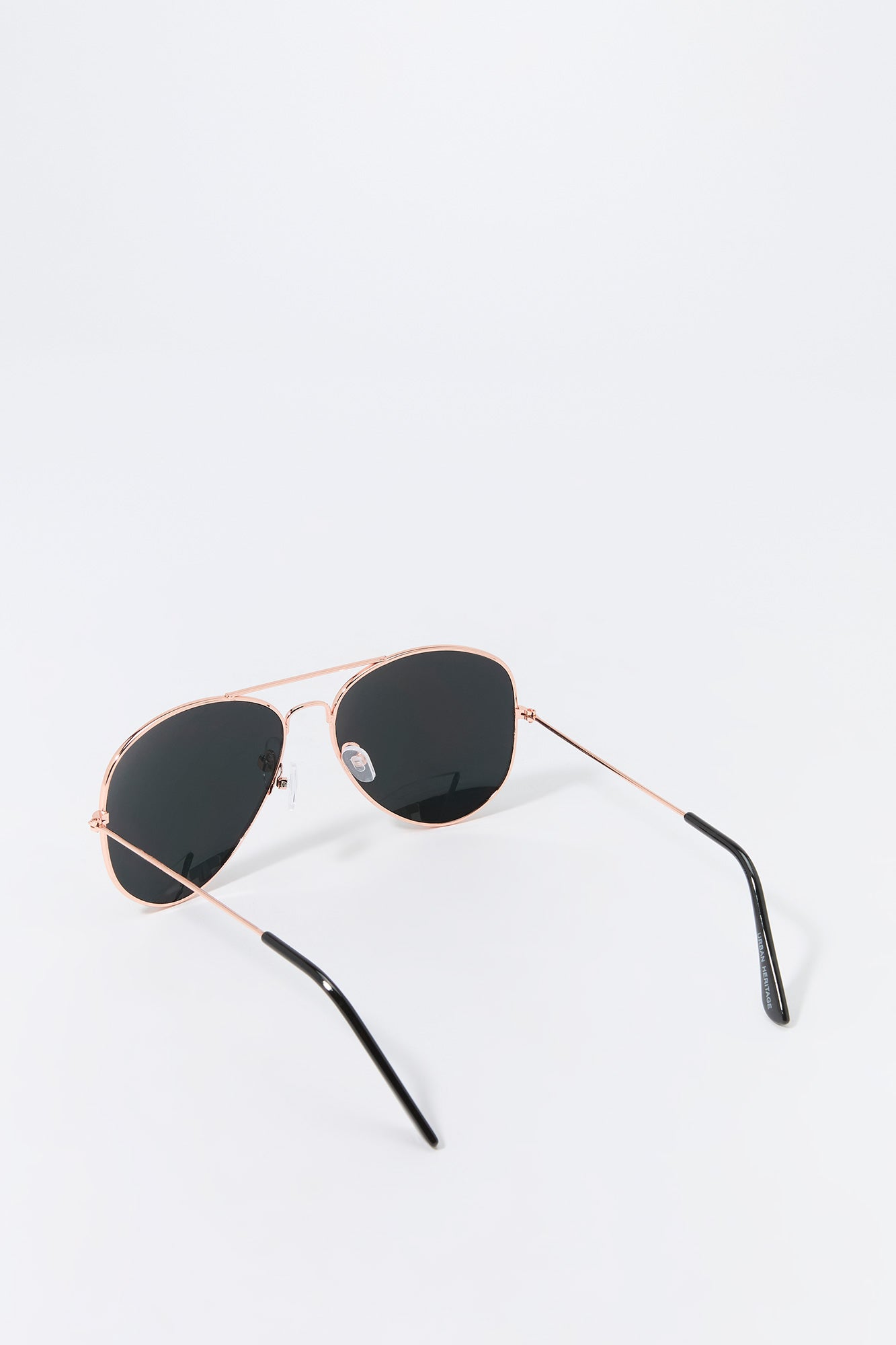 Rose Gold Aviator Sunglasses