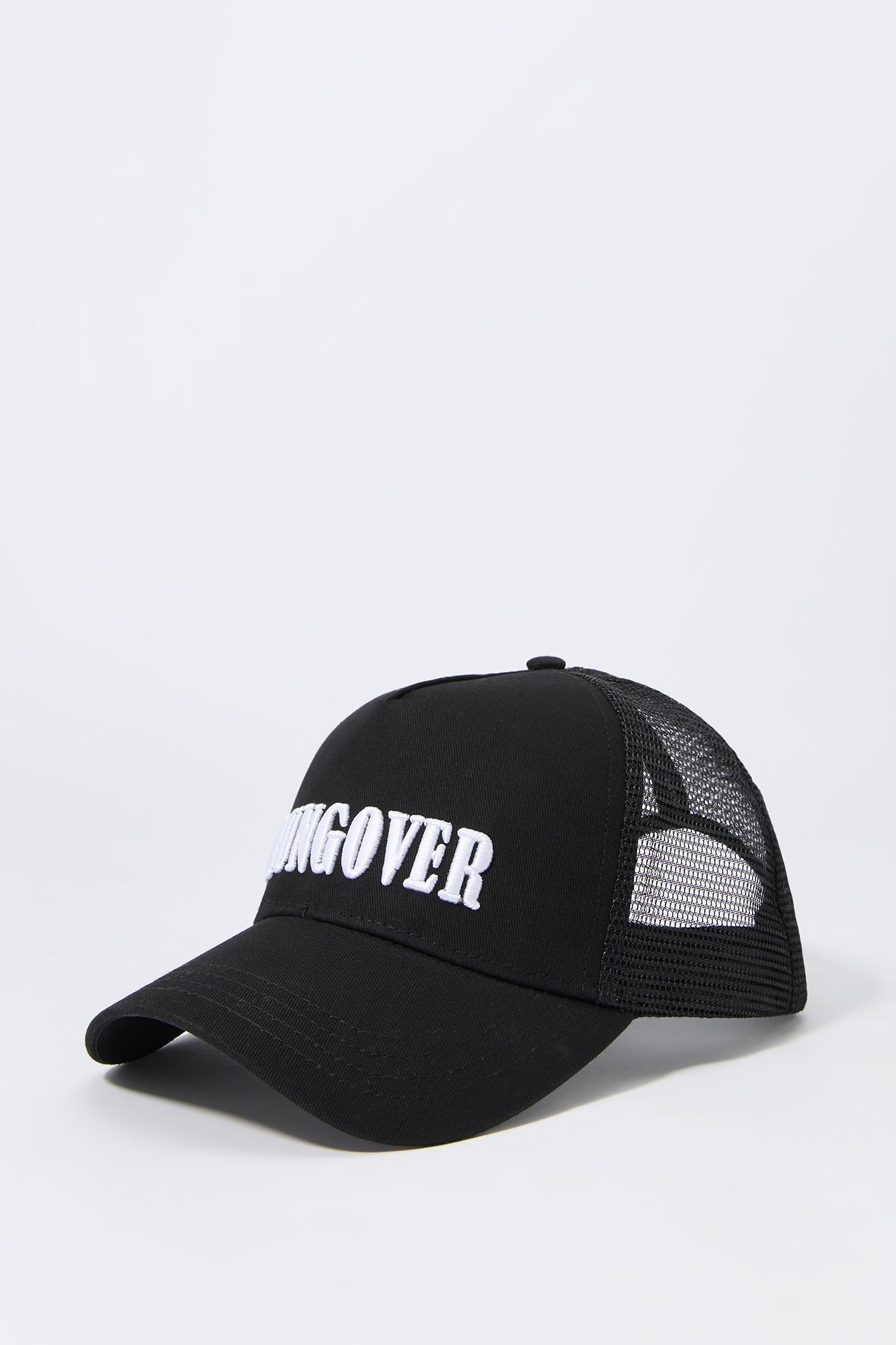 Casquette de camionneur avec motif brodé Hungover