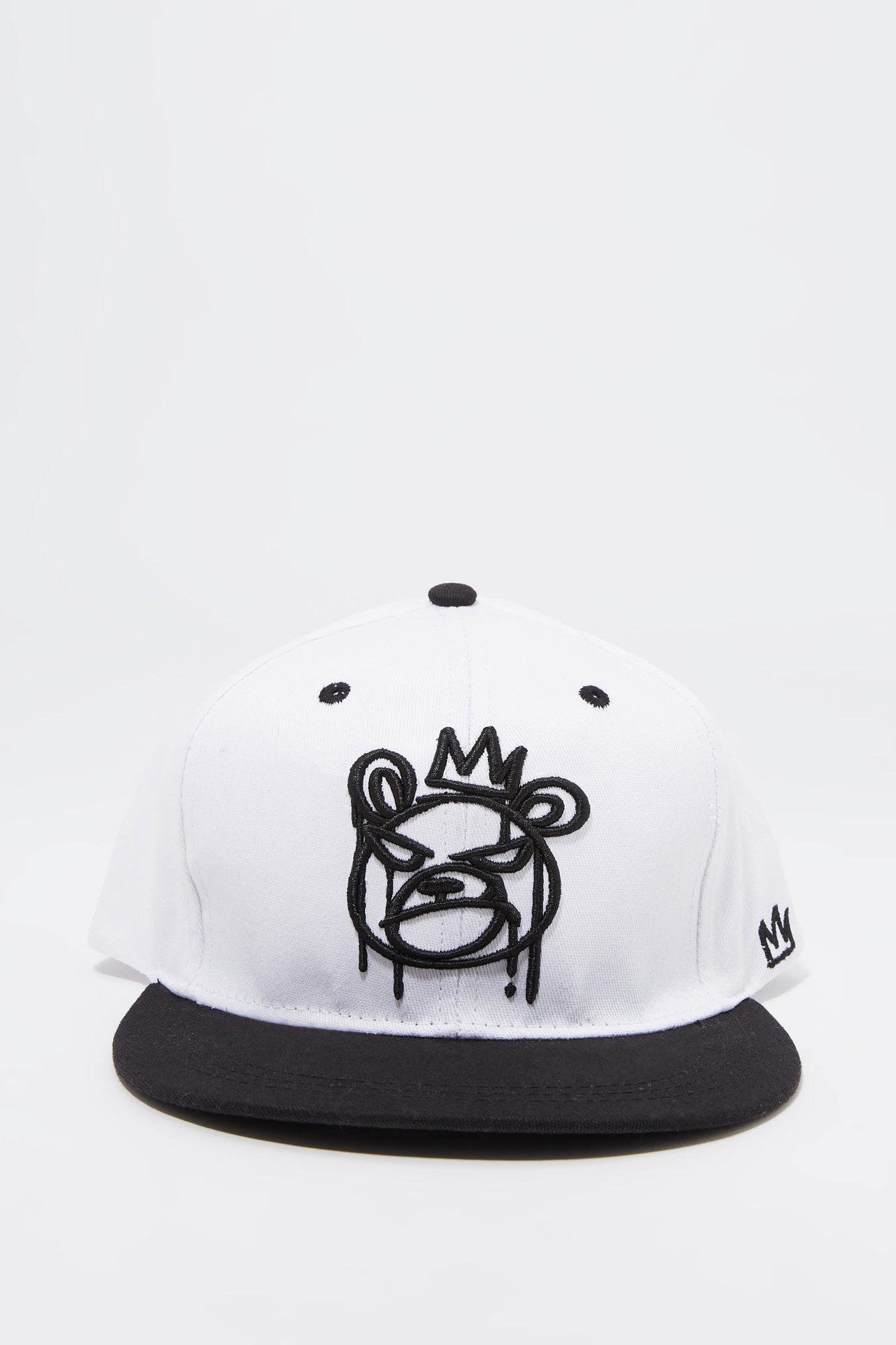 Casquette réglable deux-tons avec motif brodé King Bear