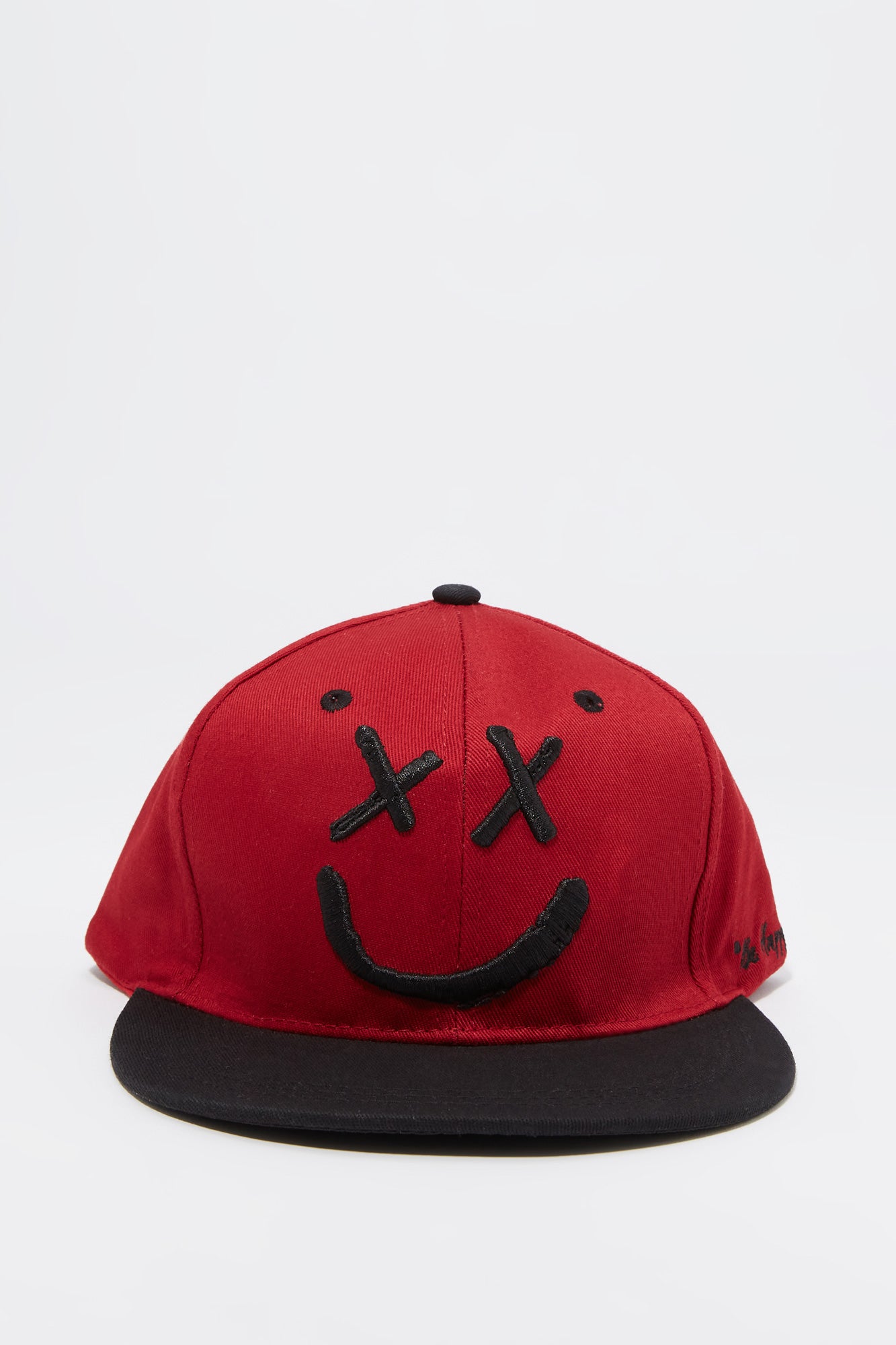 Casquette réglable deux-tons avec motif brodé Smiley